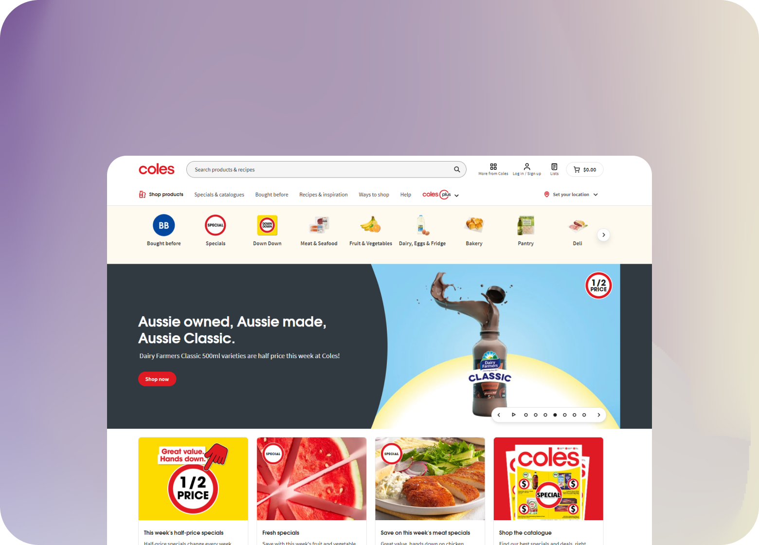 Coles E-Commerce Platform - StackCraft design and development project example